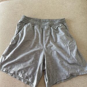 Lululemon Athletica Light Gray Men's Athletic Shorts